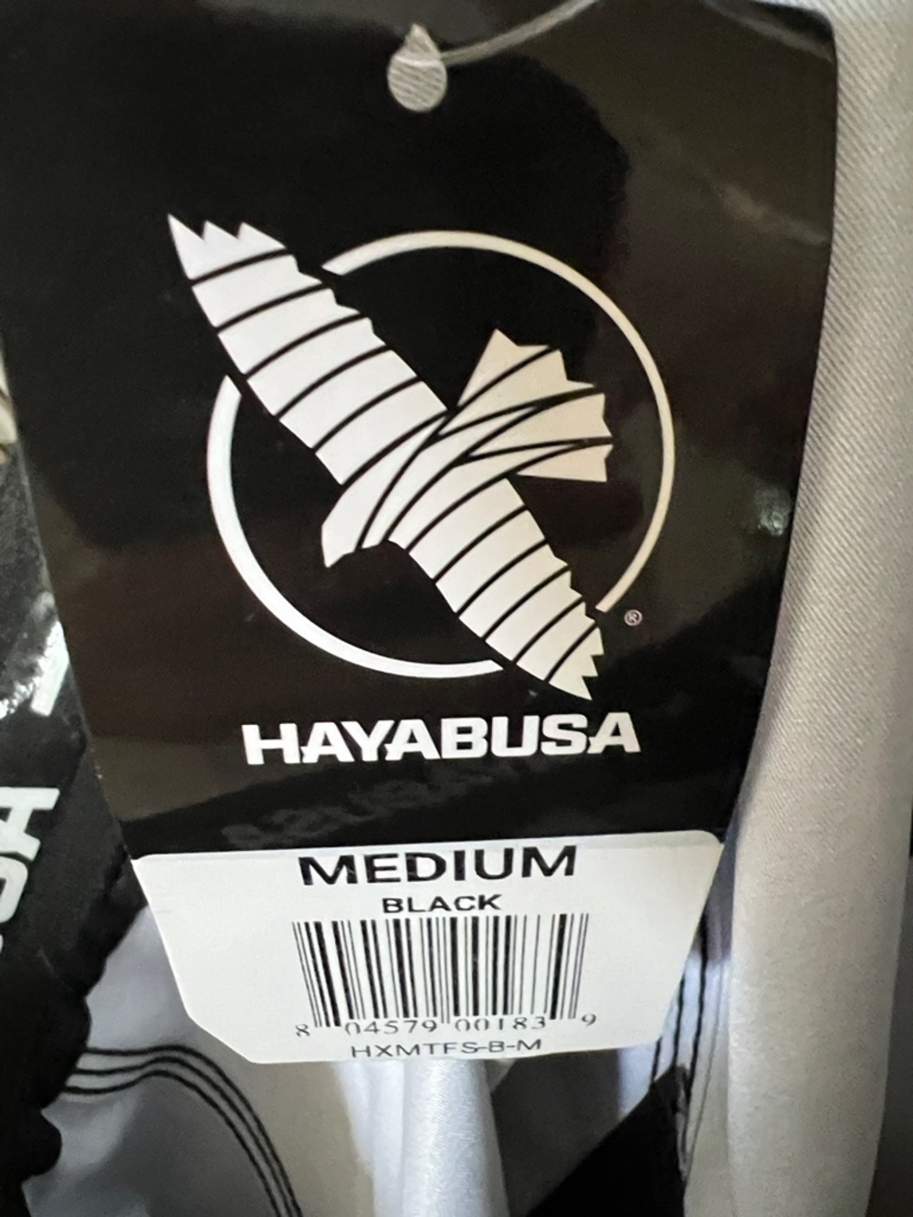 Hayabusa Hexagon Mid-Thigh Hybrid Fight Short black virtually indestructible M - Picture 8 of 16